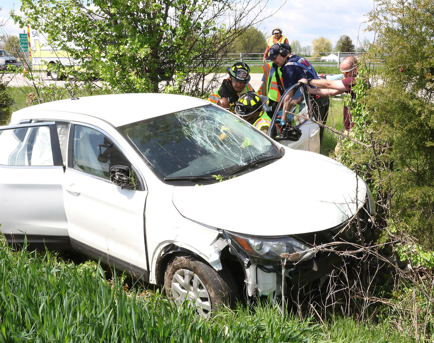 Route 15 wreck sends 1 to hospital